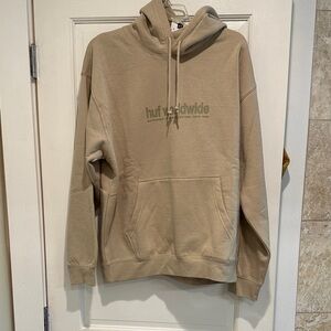 HUF Tan Hoodie with Logo